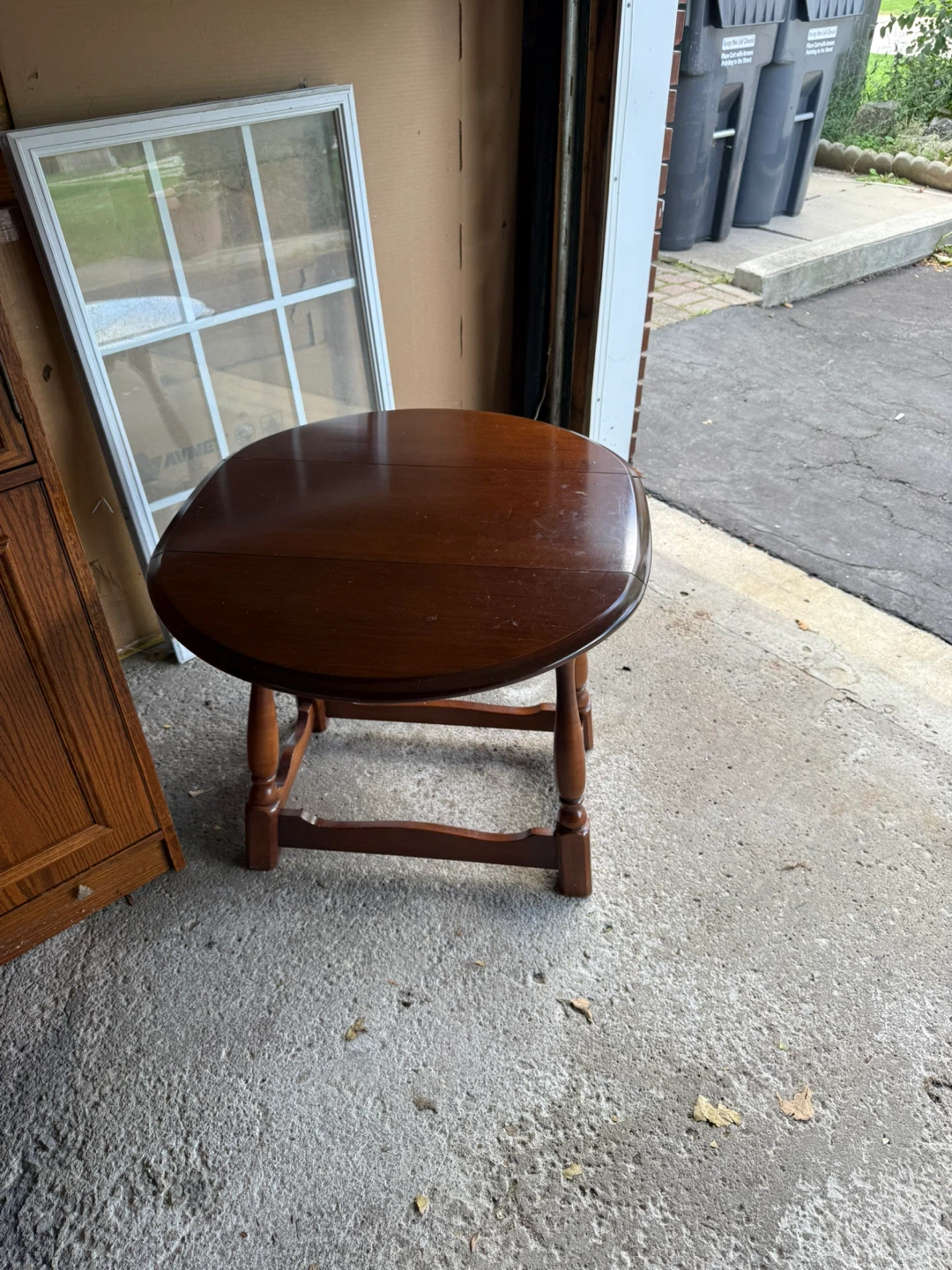 Wooden Round Side Table
