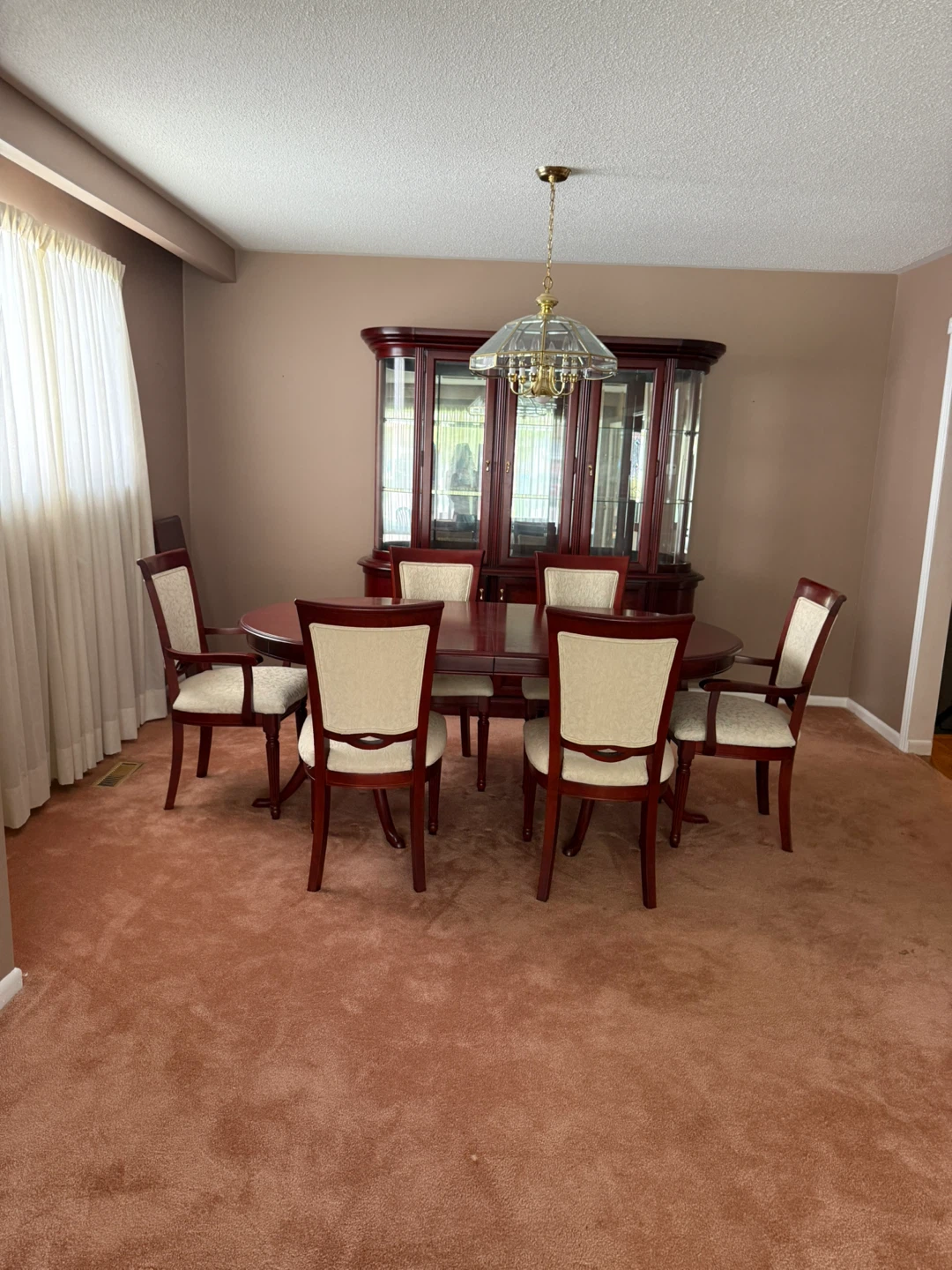 Dining Room Armchair with Upholstered Seat