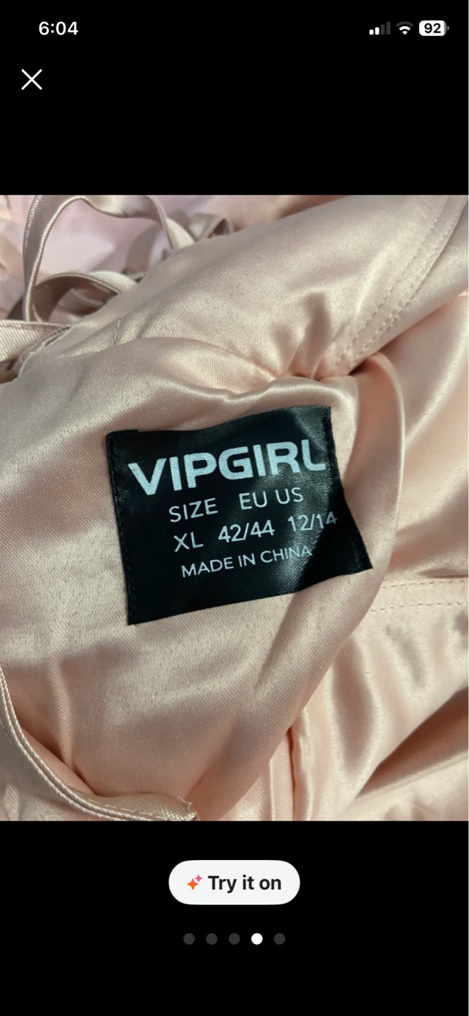 🏈VIPGIRL Pink Evening Gown, Size US 12/14 - photo 4