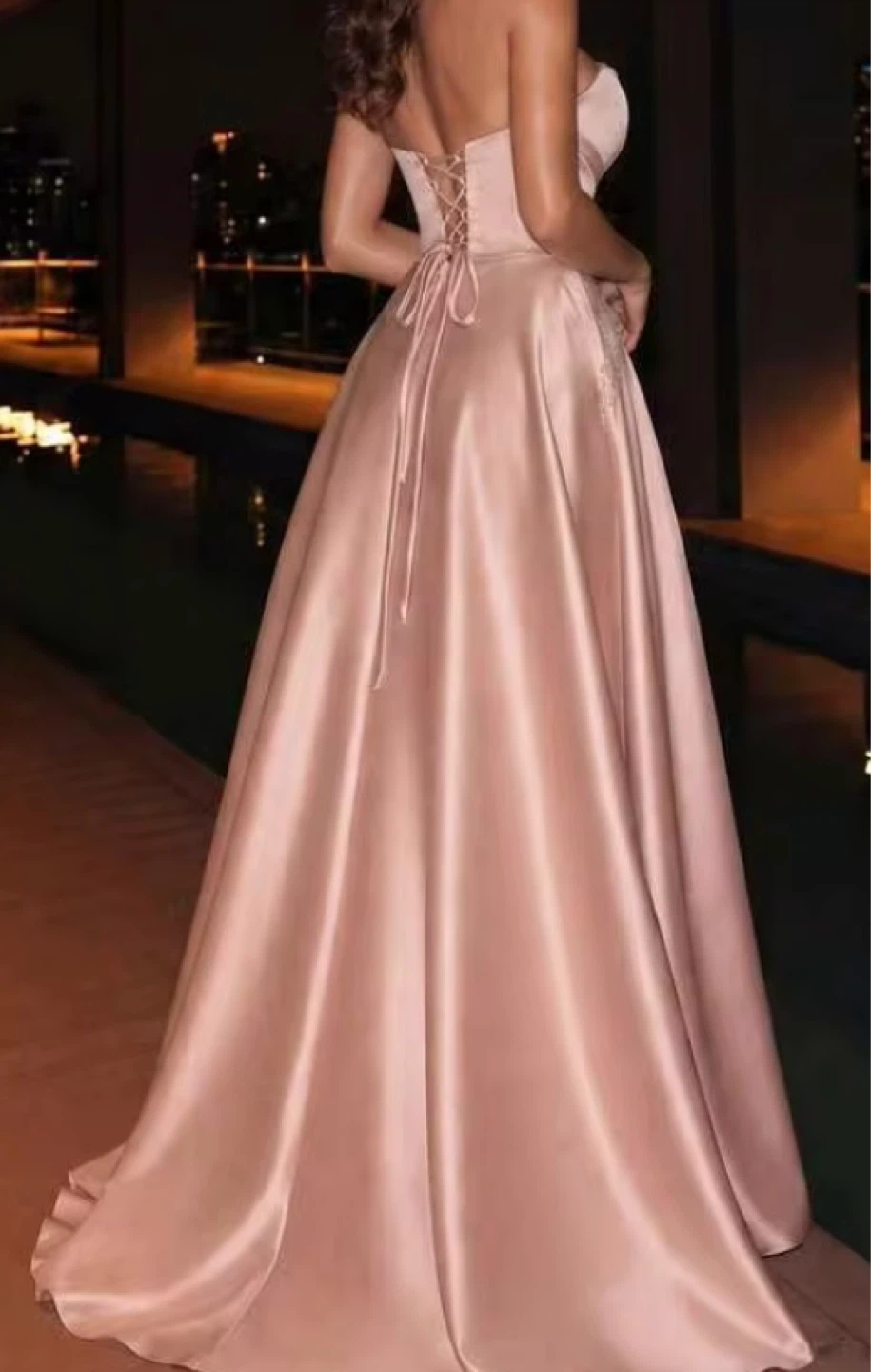 🏈VIPGIRL Pink Evening Gown, Size US 12/14 - photo 2