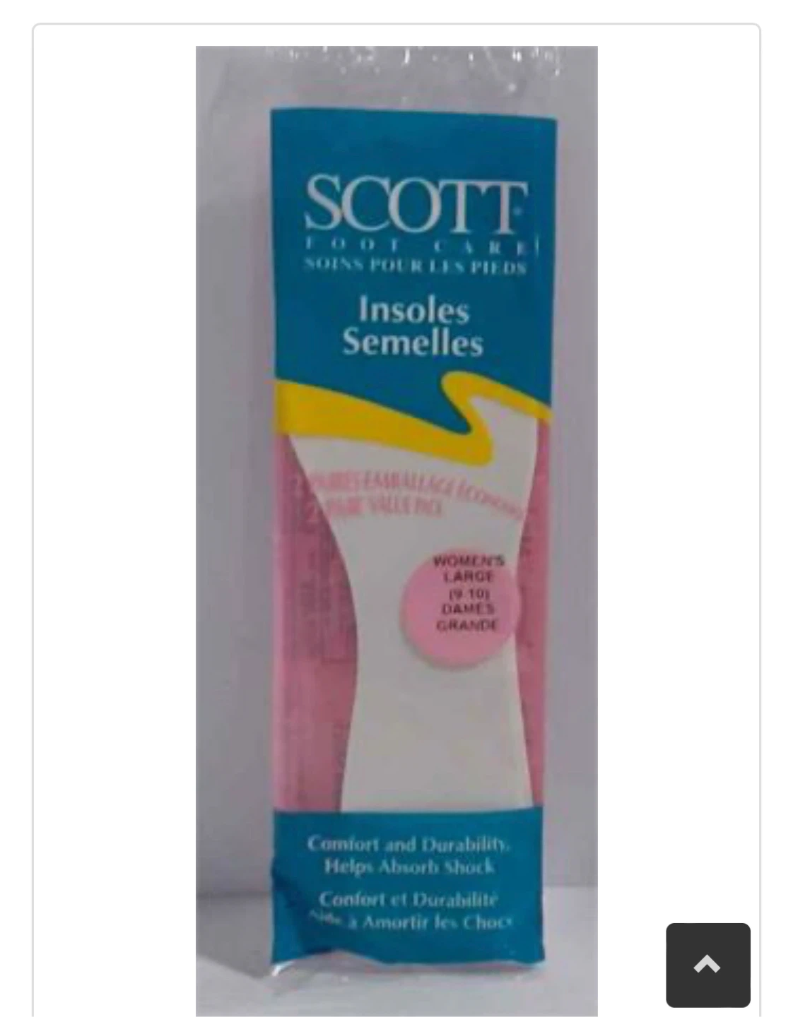 Scott Foot Care Women's Comfort Insoles Size Large 9-10 - photo 2