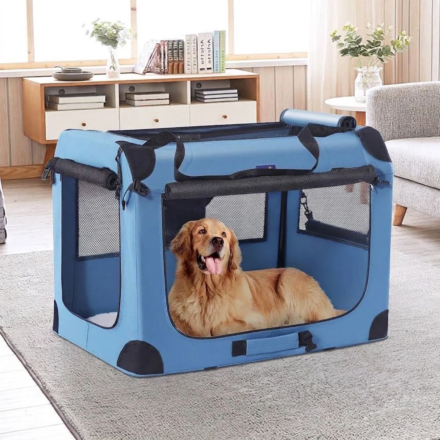 Petprsco Portable Dog Crate - Brand new