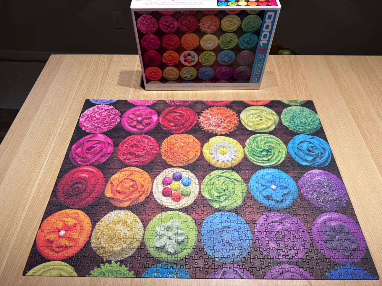 EuroGraphics Cupcake Rainbow 1000-Piece Puzzle - photo 2