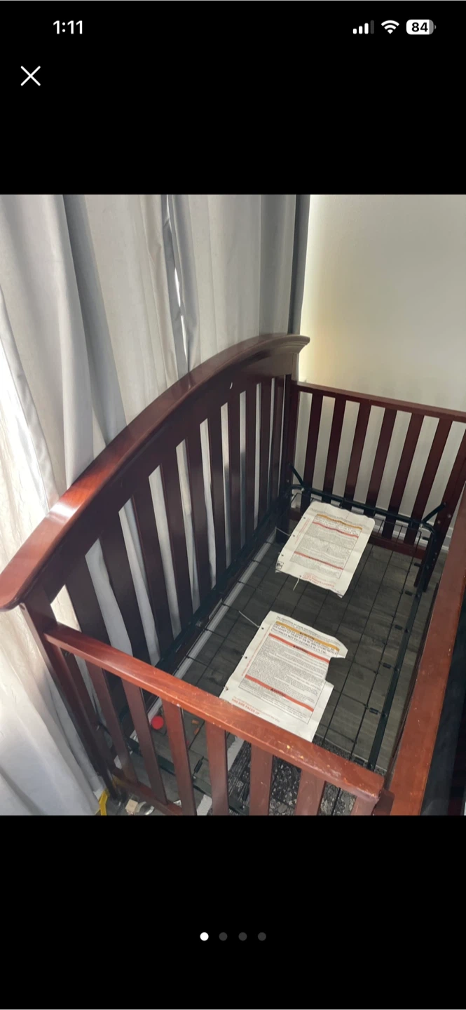 Convertible Baby Crib and Mattress - photo 4