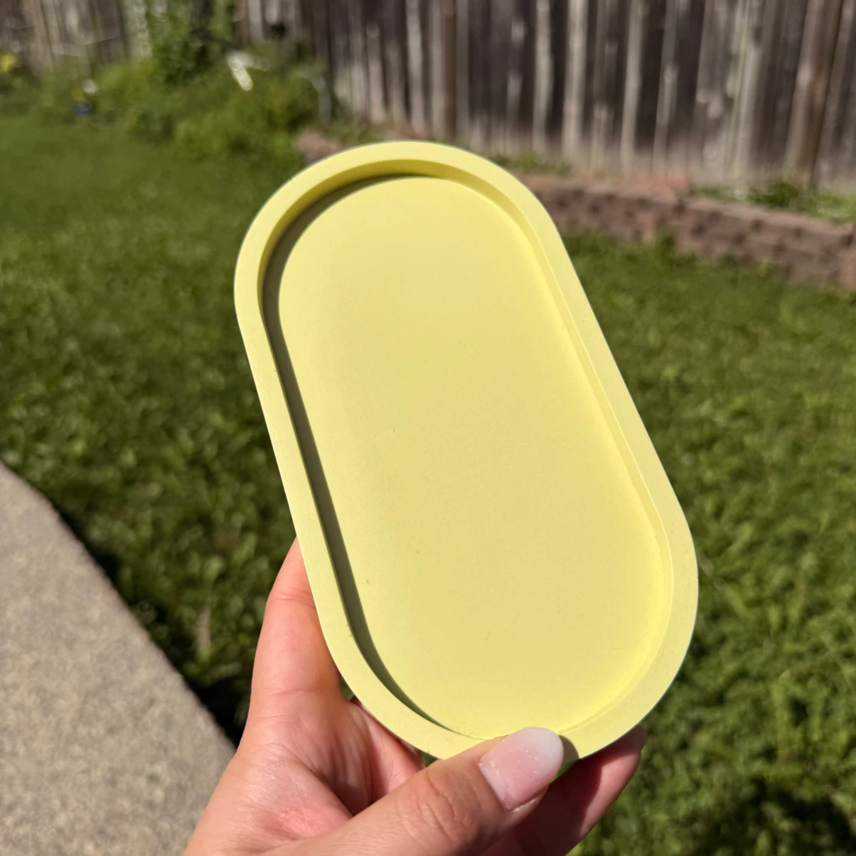 Oval Concrete Tray Green 🏈 - photo 2