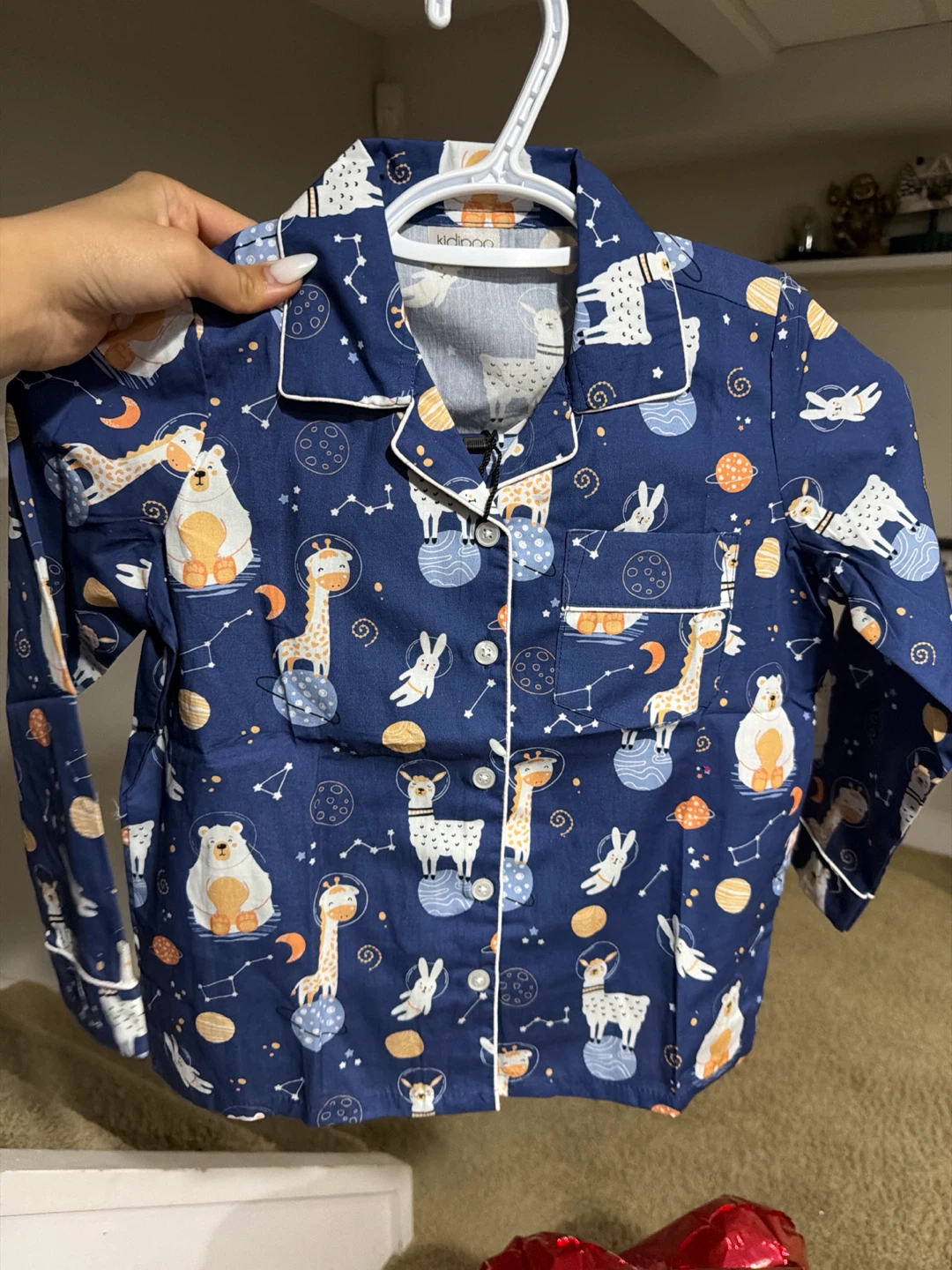 Mother and kids matching night suits