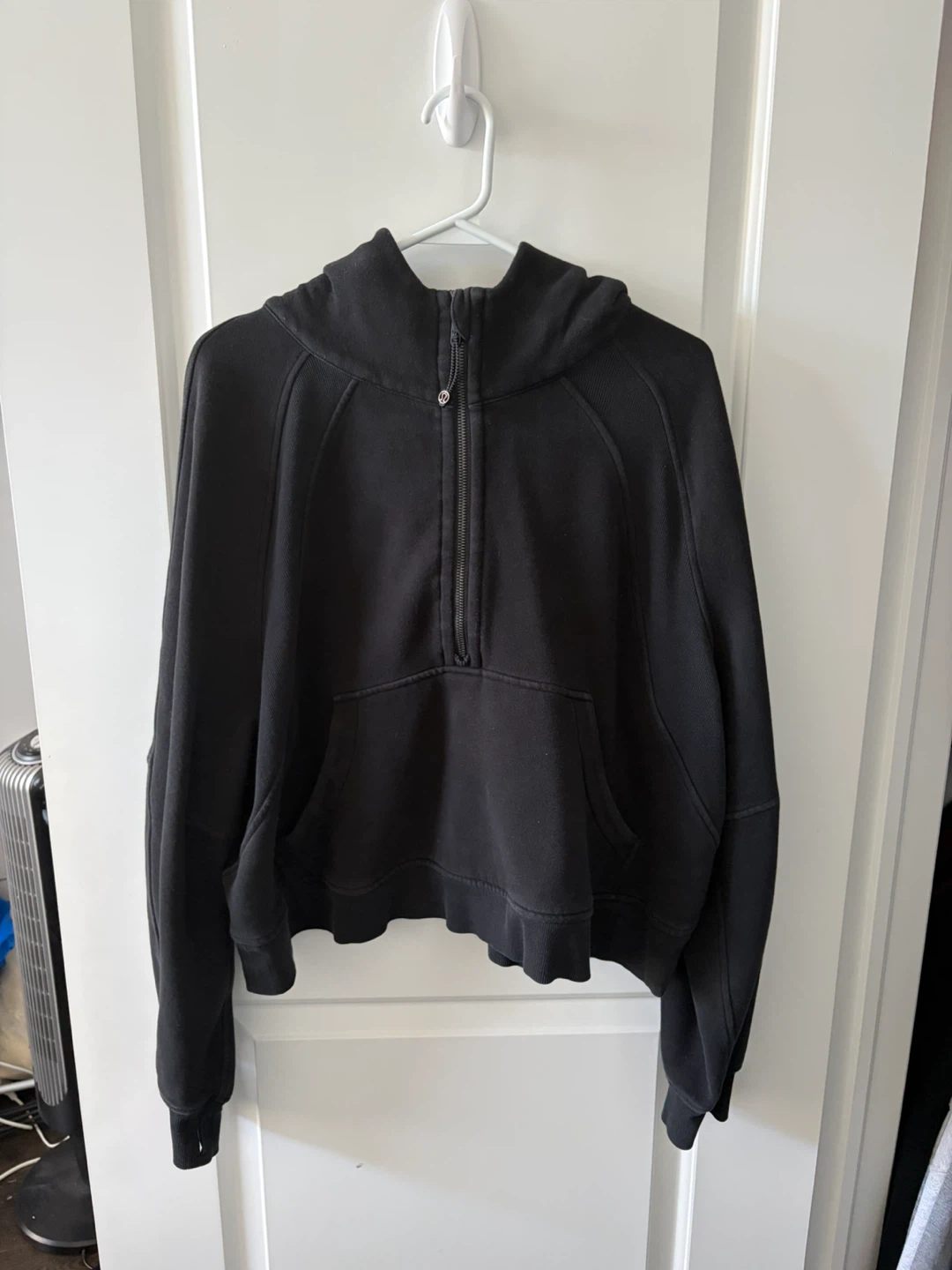 Lululemon Black Half-Zip Scuba Hoodie