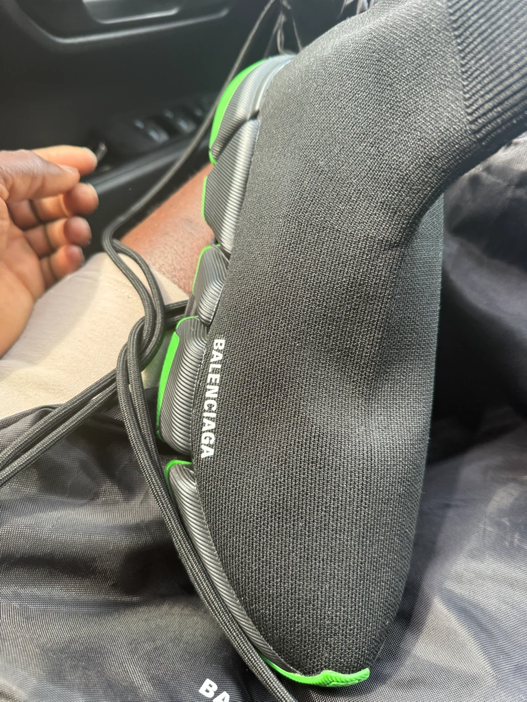 Balenciaga Speed 2.0 Sneakers Black/Green - photo 2
