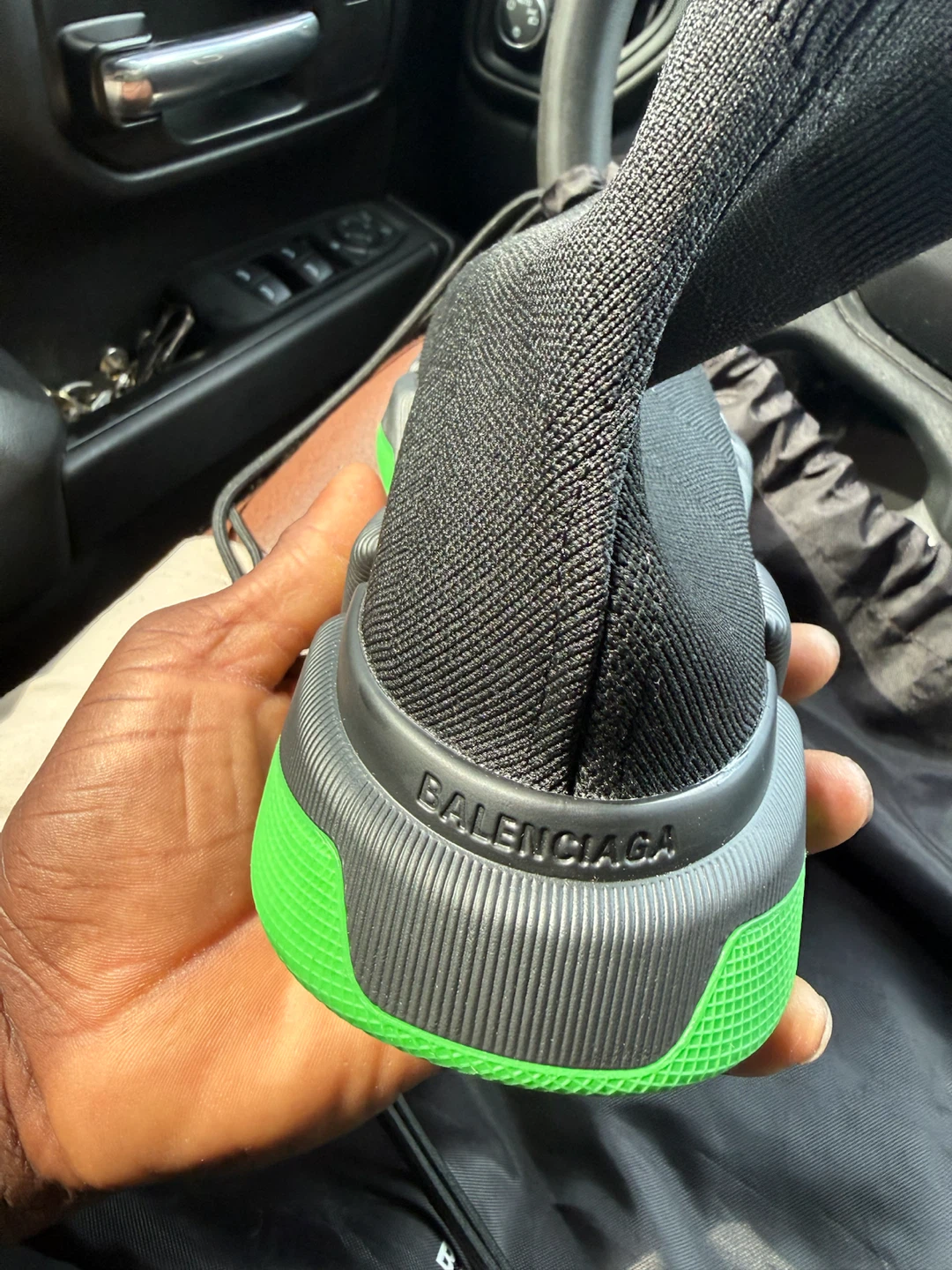 Balenciaga Speed 2.0 Sneakers Black/Green - photo 4
