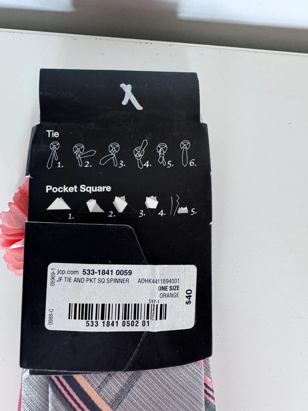 J.Ferrar Tie, Pocket Square, and Lapel Pin Set - photo 4