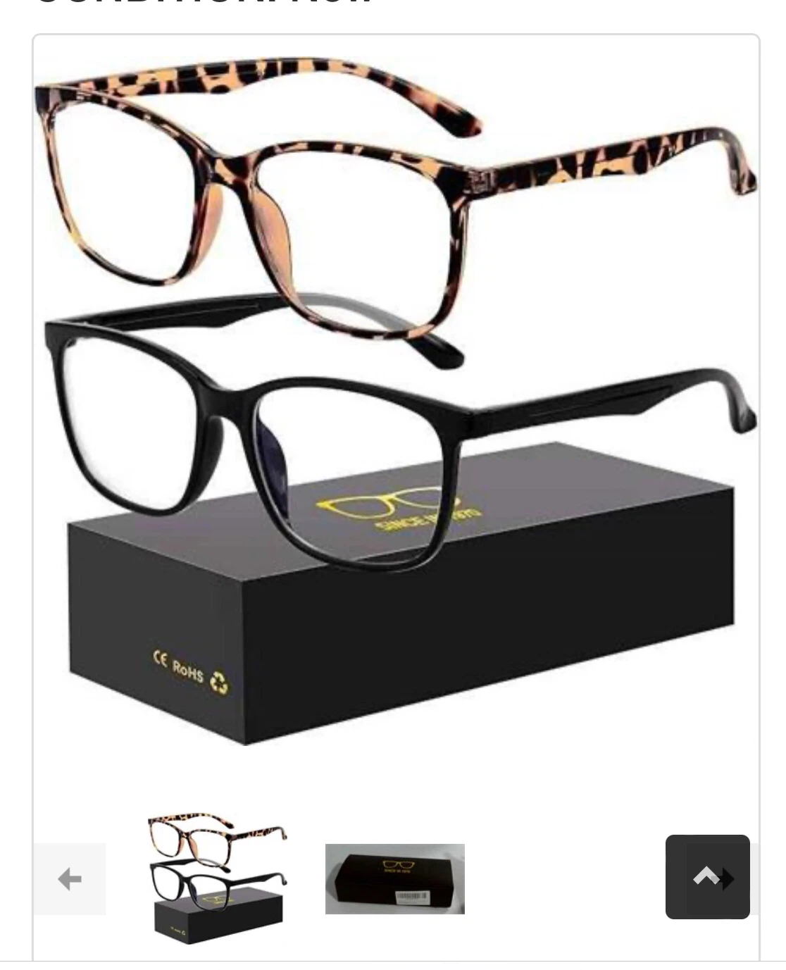 2 Blue Light Blocking Glasses black and leopard print