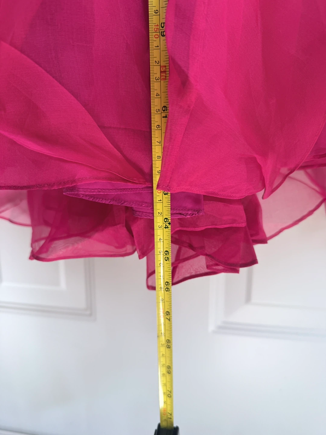 Fuchsia Ruffled Evening Gown - photo 3