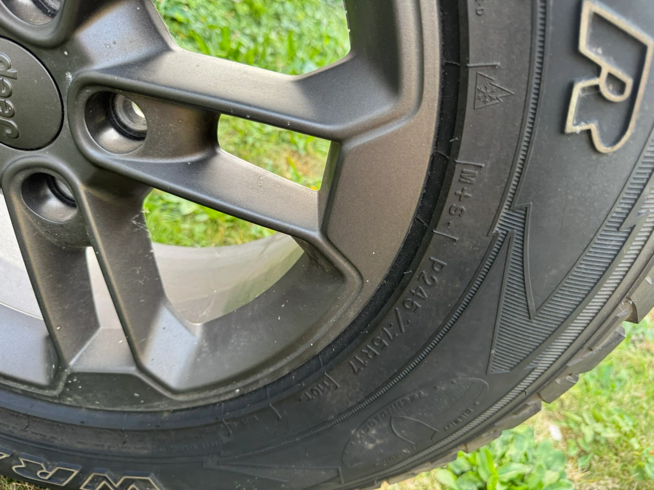 Goodyear Wrangler Tire on Jeep Rim - photo 2