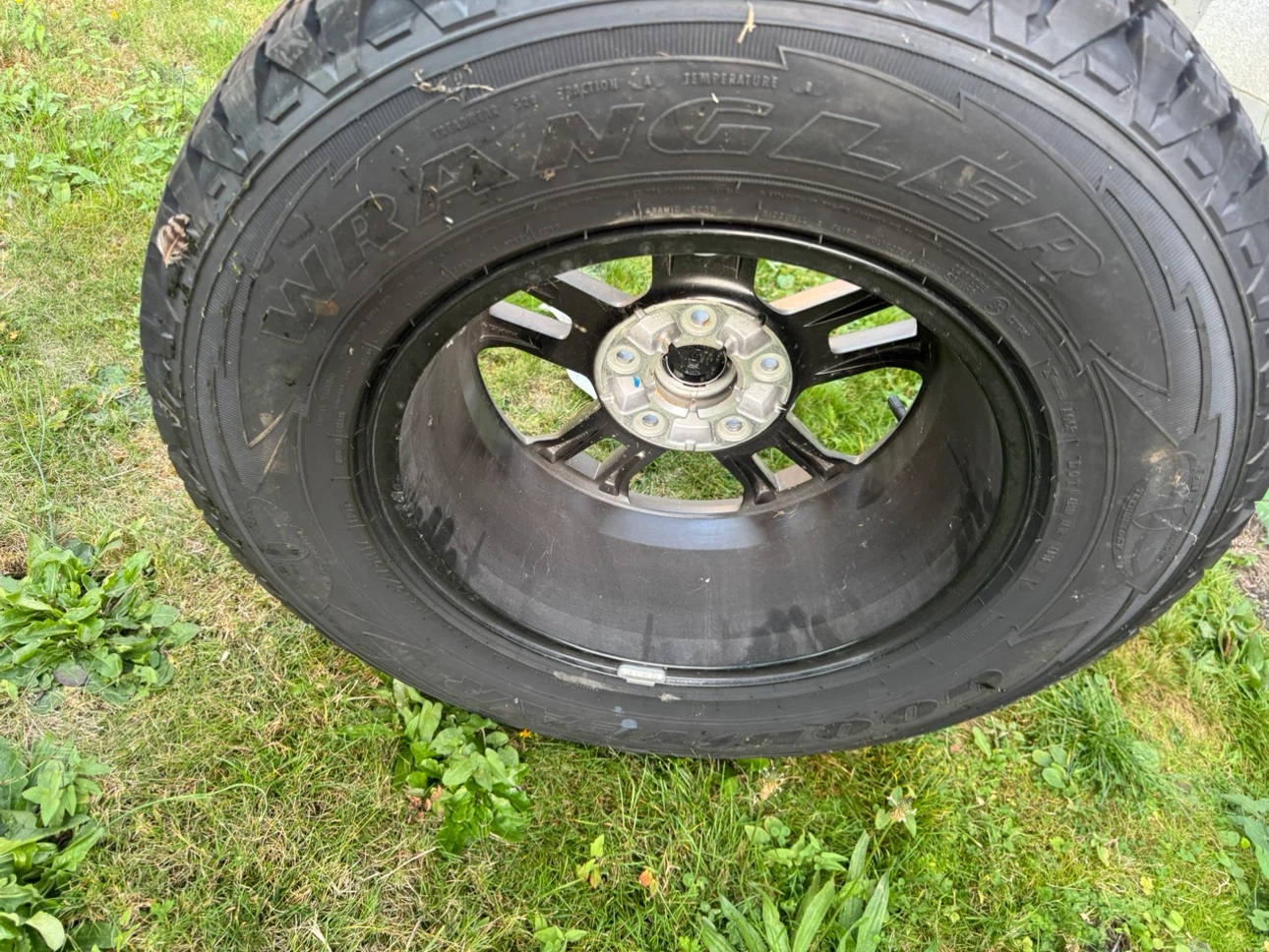 Goodyear Wrangler Tire on Jeep Rim - photo 4