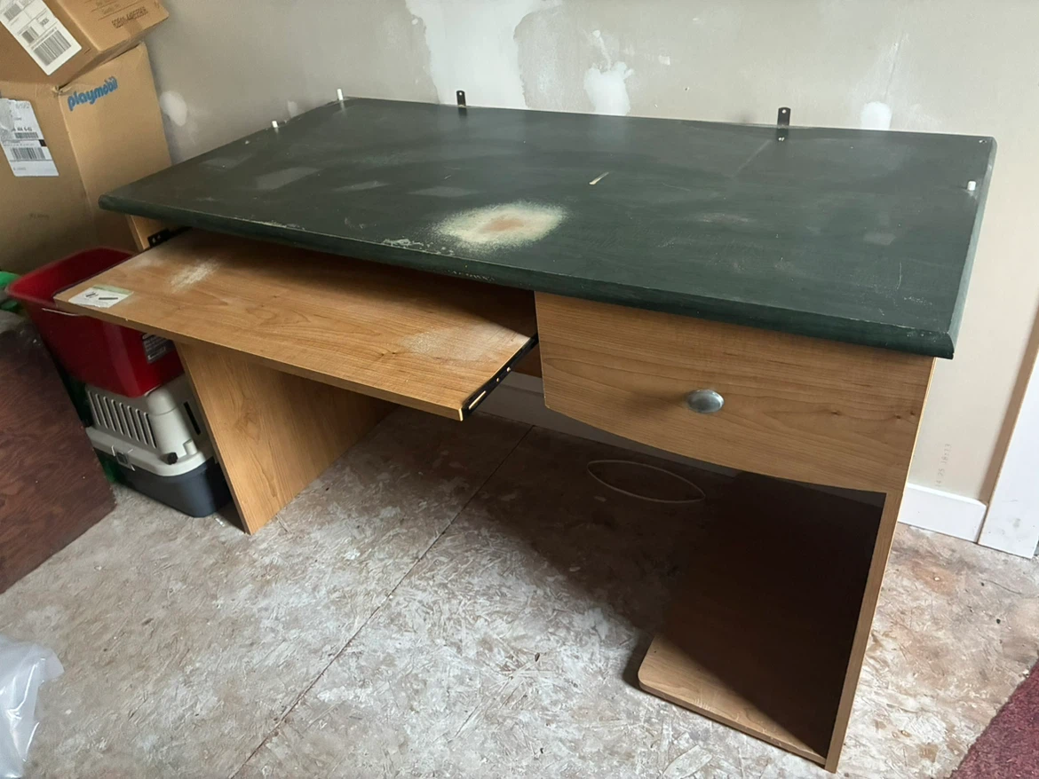 Computer Desk with Keyboard Tray - photo 2