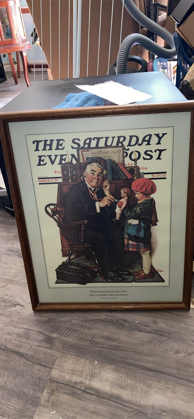 Norman Rockwell Saturday Evening Post Framed Print