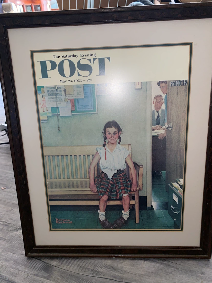 Norman Rockwell Saturday Evening Post Framed Print