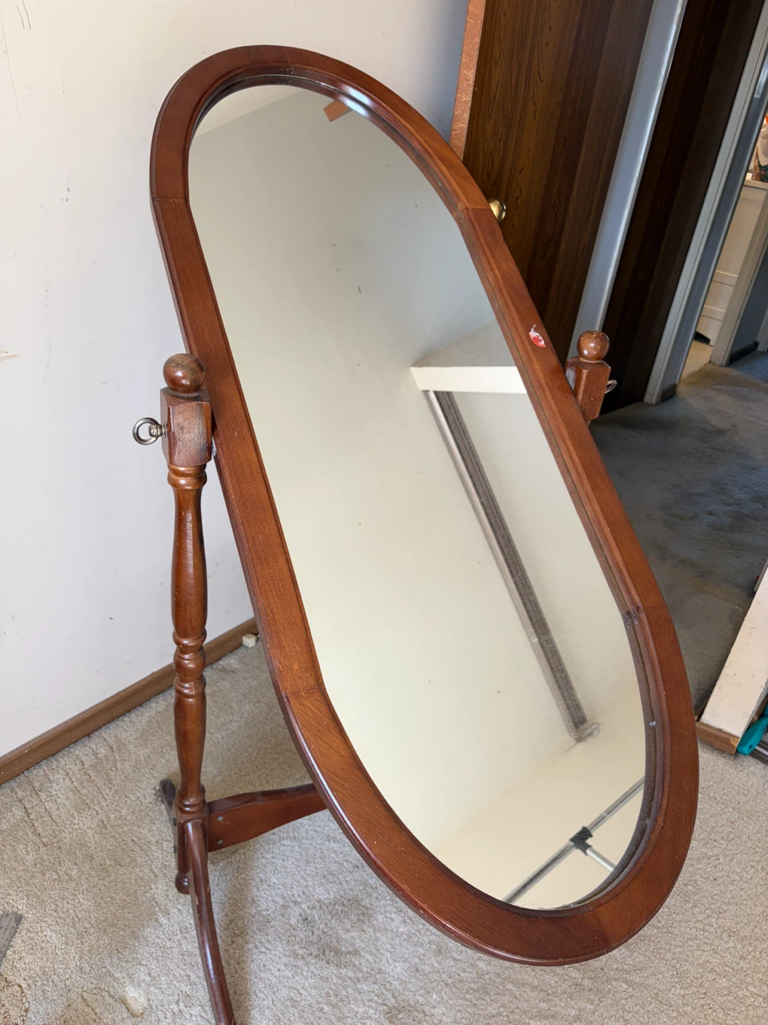 Oval Floor Standing Cheval Mirror - photo 2