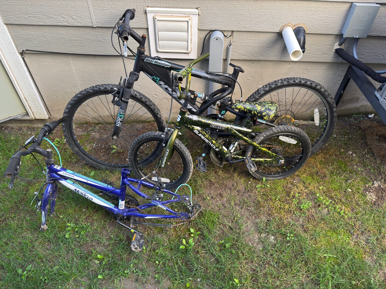 Bikes for parts or scrap metal
