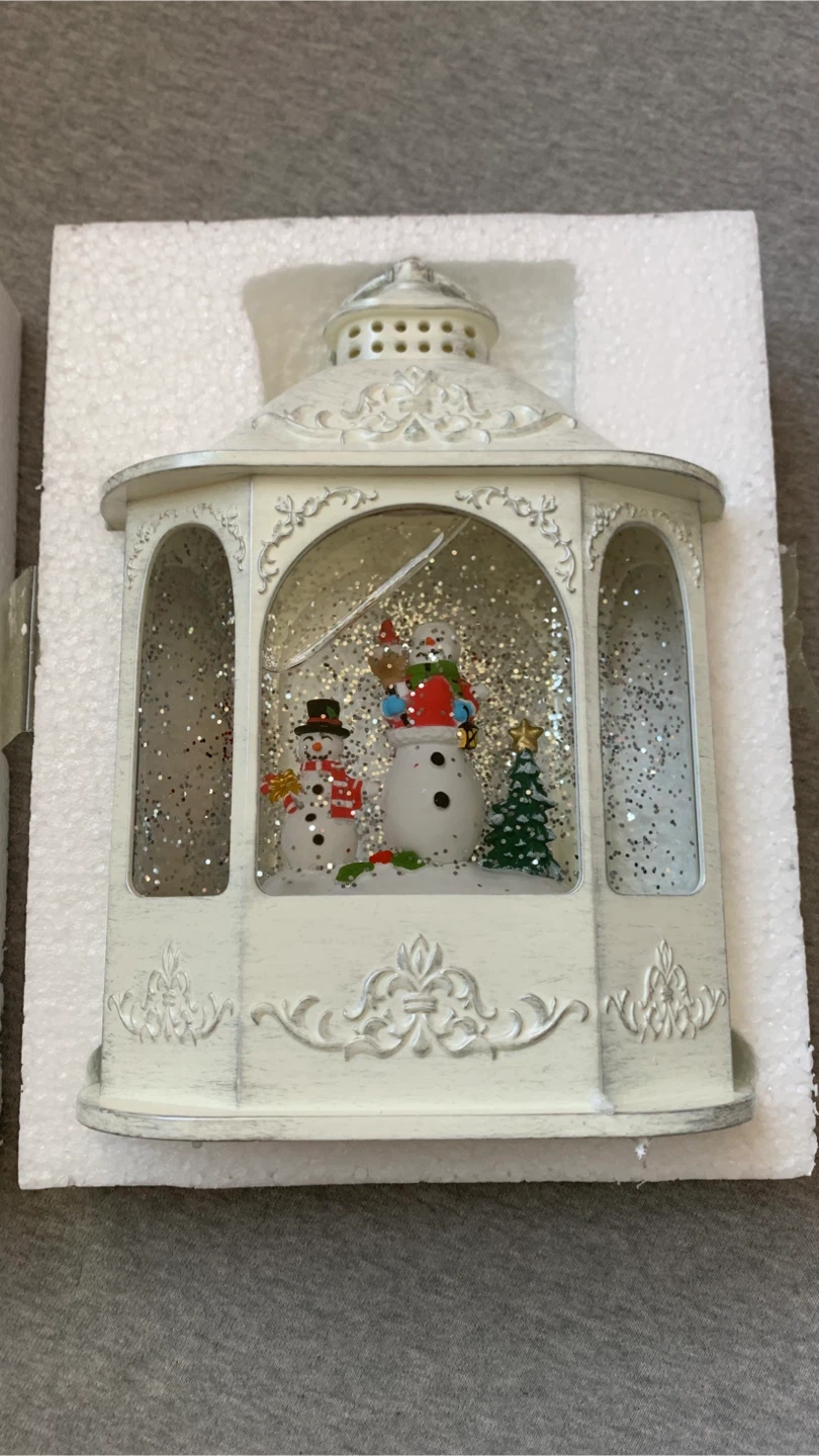 Kitchen Stuff Plus LED Lantern Snowglobe BNIB 🏈 - photo 2