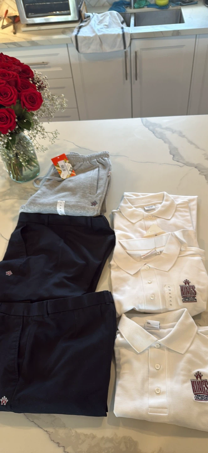 Kings Christian Collegiate School Uniform Lot