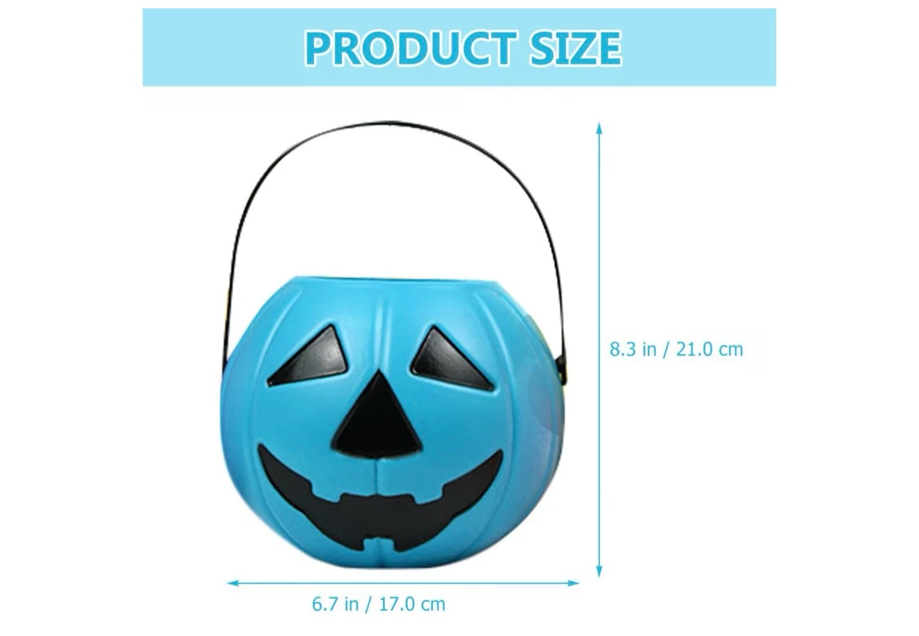 New Blue Halloween Pumpkin Candy Buckets - photo 2