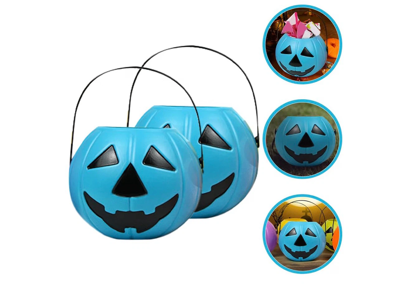 New Blue Halloween Pumpkin Candy Buckets - photo 3