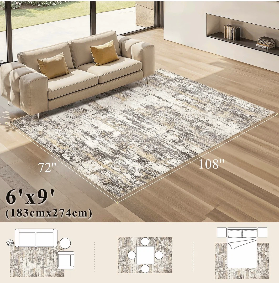 Elegant Area Rug, 6'x9' - photo 2