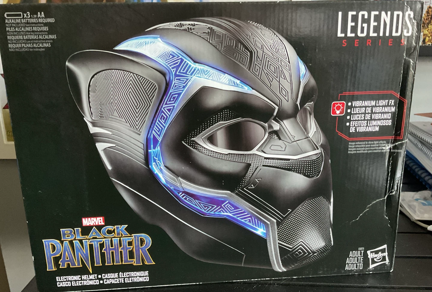 2018 Marvel Legends Black Panther Electronic Helmet