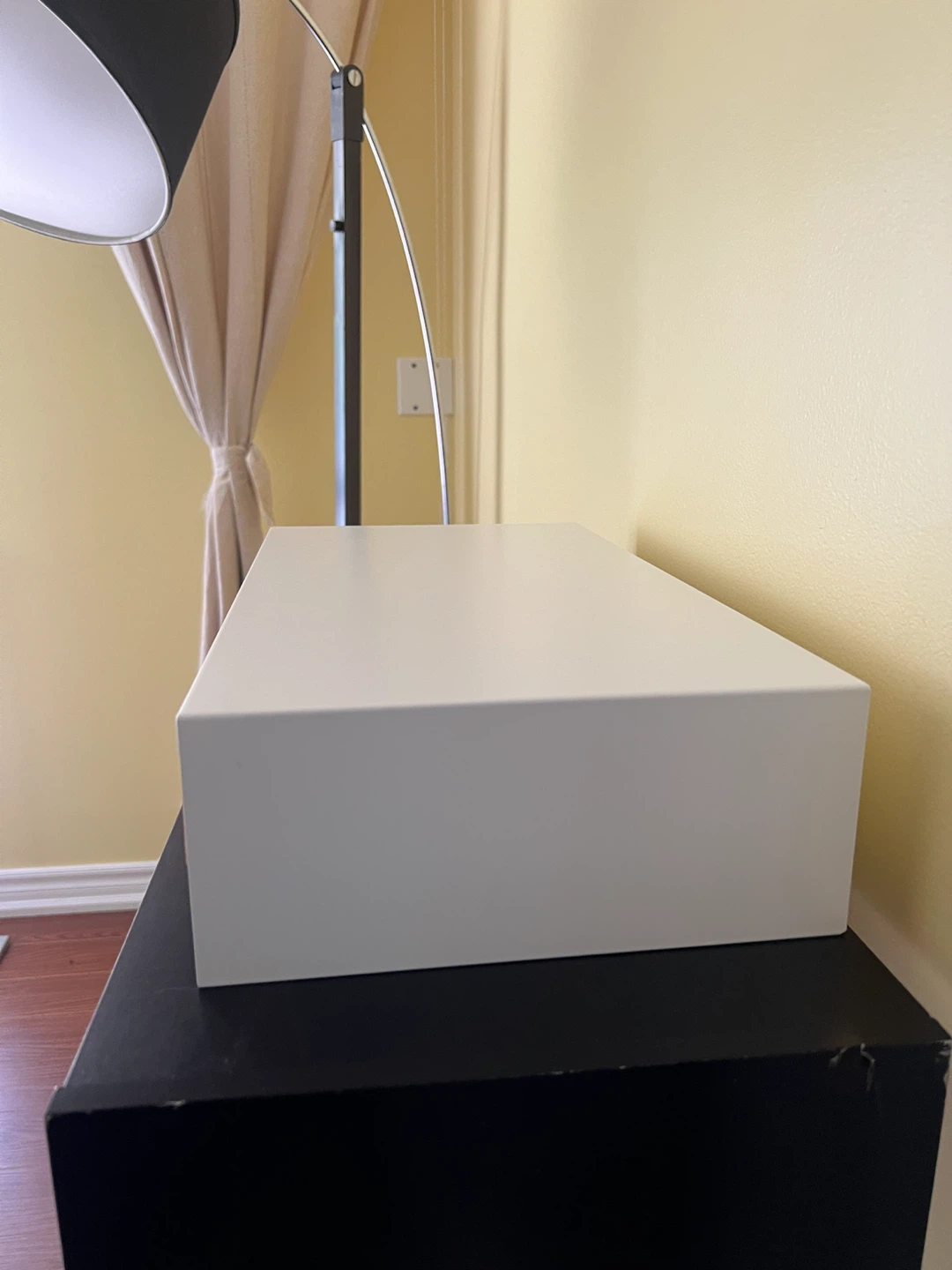ELLOVEN Monitor stand with drawer, white - photo 4