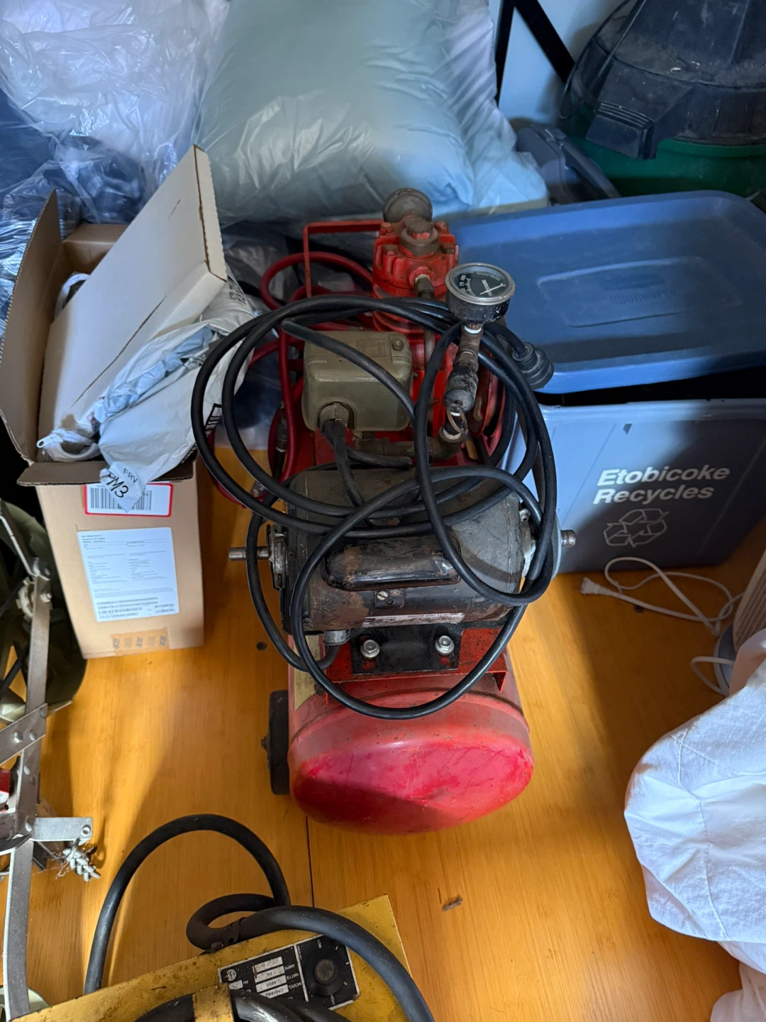 Red Portable Air Compressor