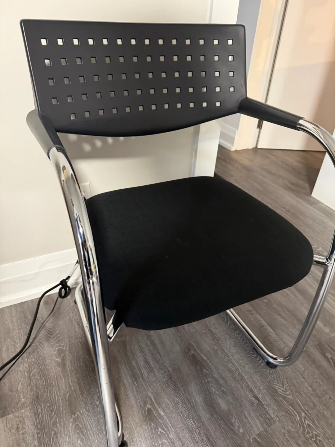 Modern Office Chair with Chrome Frame - photo 2