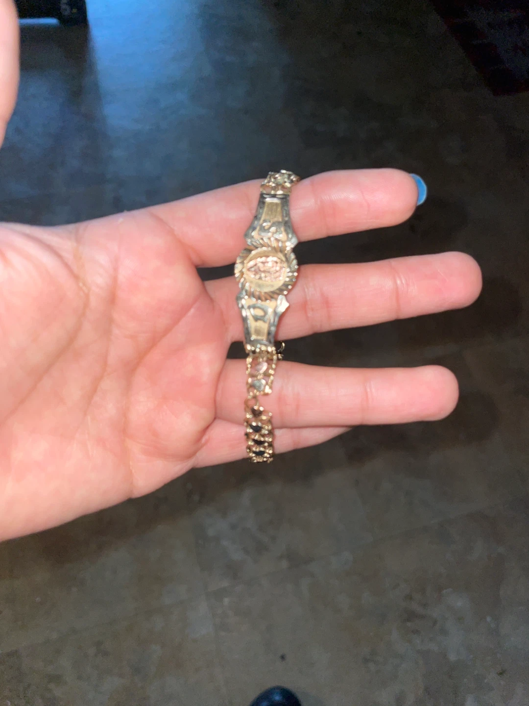 Religious Virgin Mary Two-Tone Bracelet - photo 5