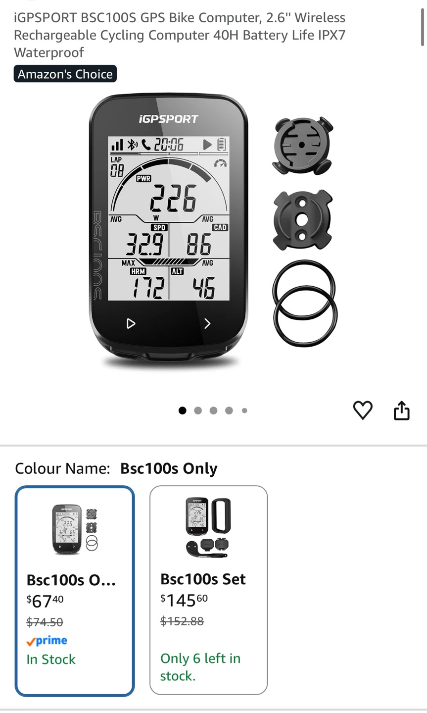 iGPSPORT BSC100S Smart Bike Computer