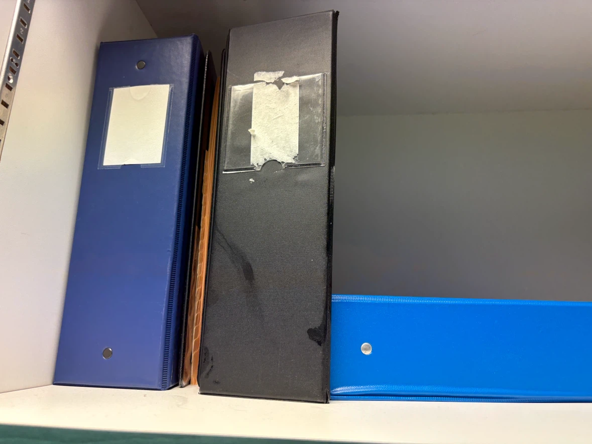 Assorted Three-Ring Binders