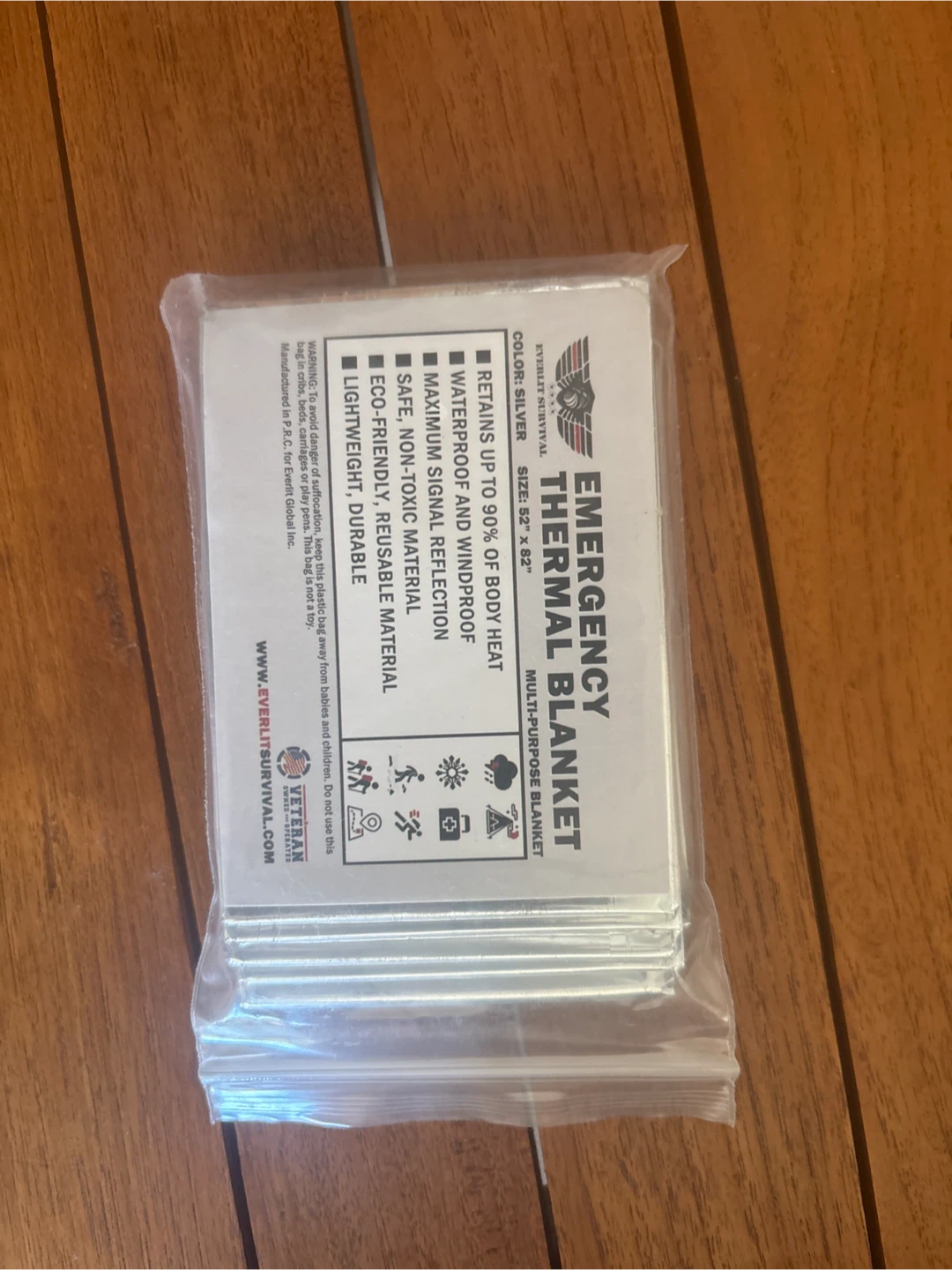 Everlit Survival Emergency Thermal Blanket
