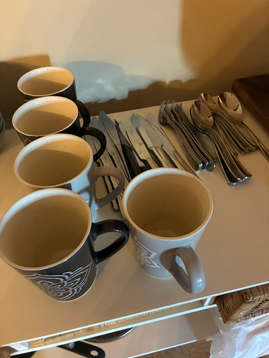 Assorted Dinnerware and Cutlery Set
