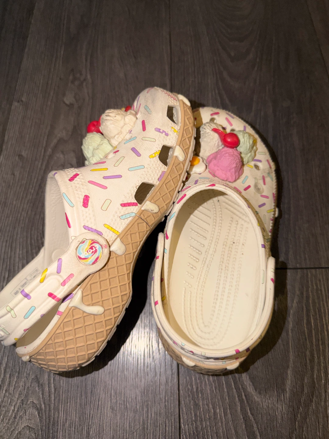 Crocs Ice Cream Cone Clogs 🏈