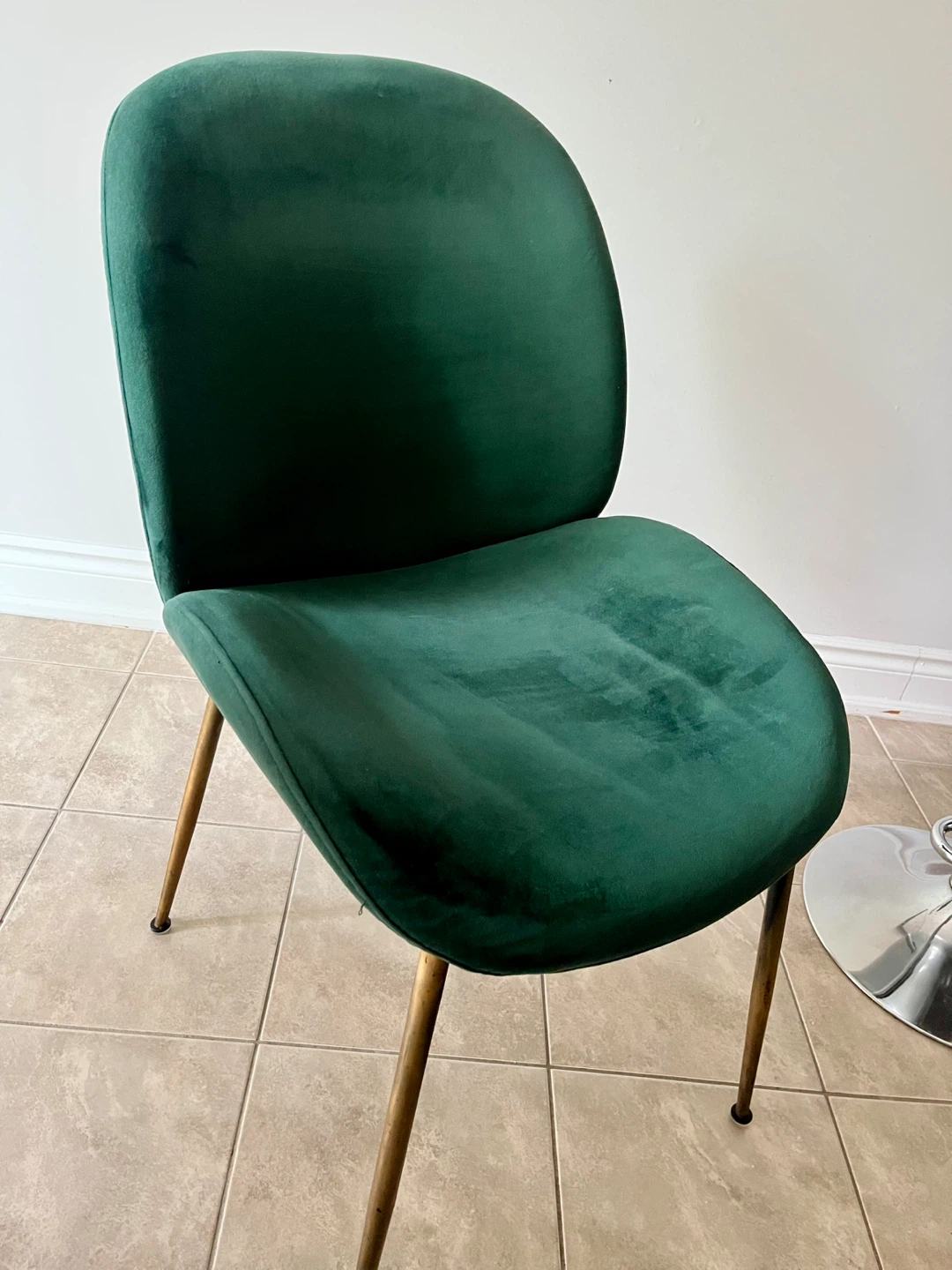 Set of 4 Green Velvet Dining Chairs 🏈 - photo 2