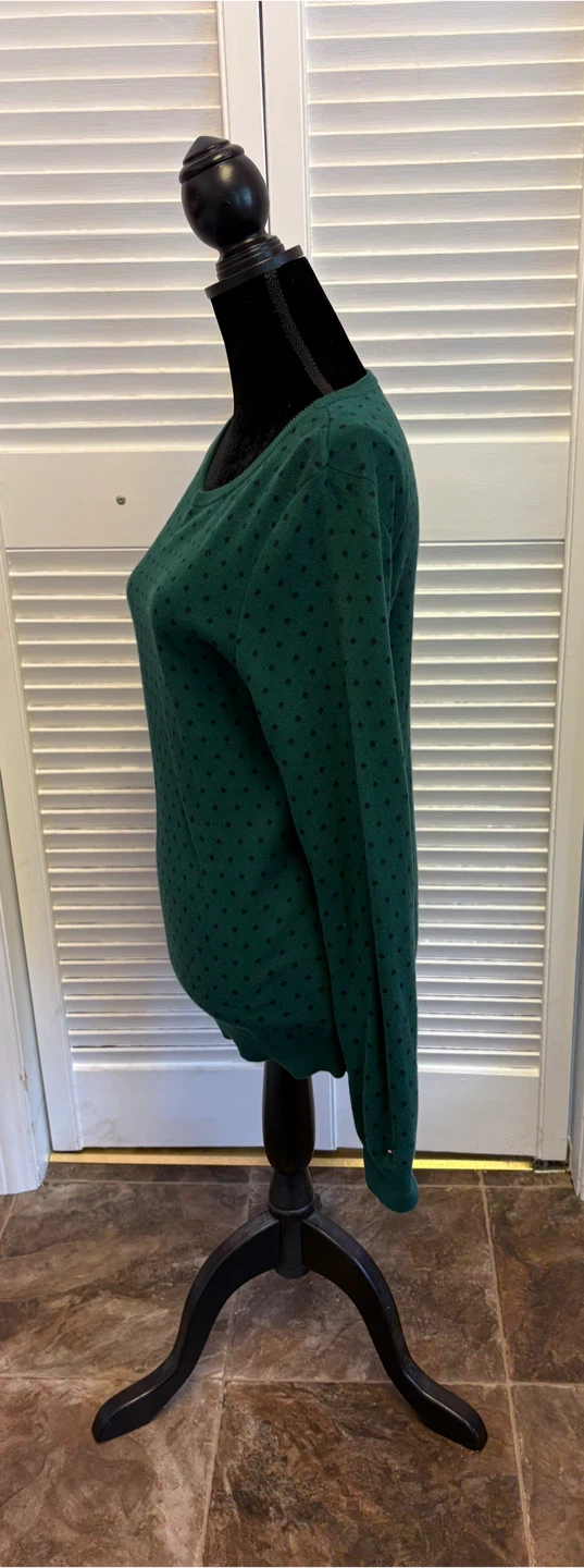 ✨✨Tommy Hilfiger Green Polka Dot Sweater - photo 2