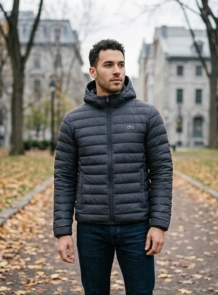 🏈Lacoste Men’s Hooded Water-Resistant Puffer Coat