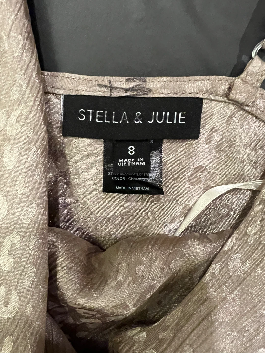 Stella & Julie Champagne Slip Dress - photo 2