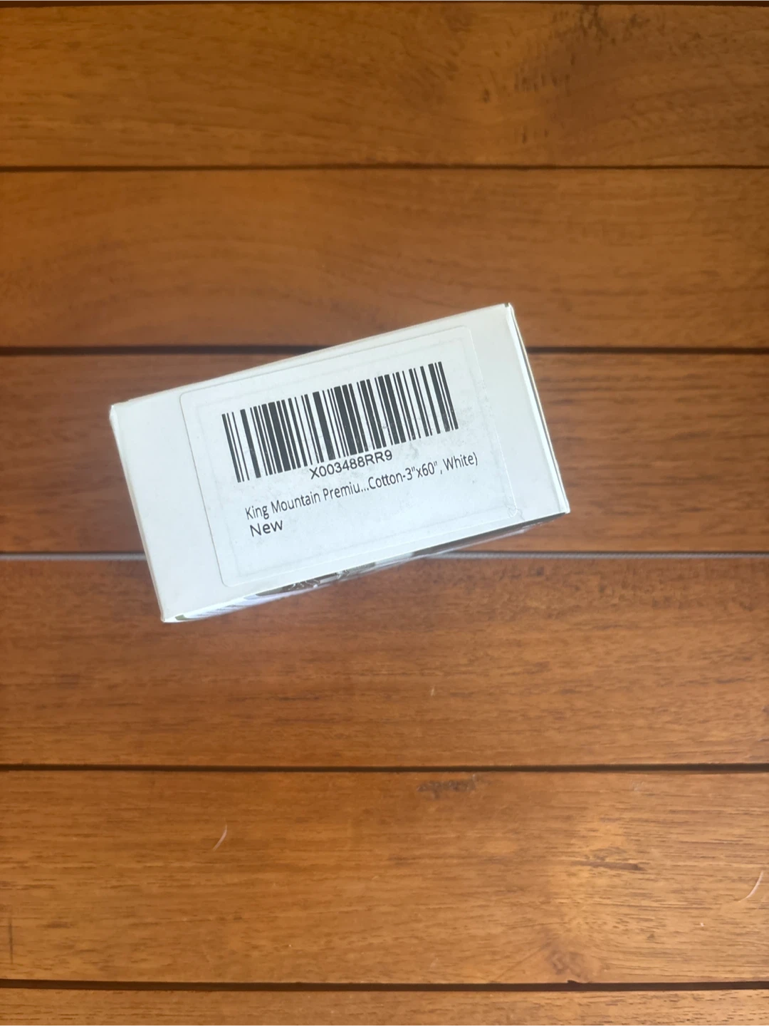 King Mountain White Cotton Fabric Repair Patch