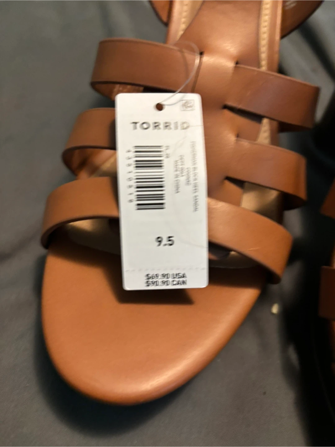 UNWORN Torrid Cognac Fisherman Block Heel Sandals - photo 3