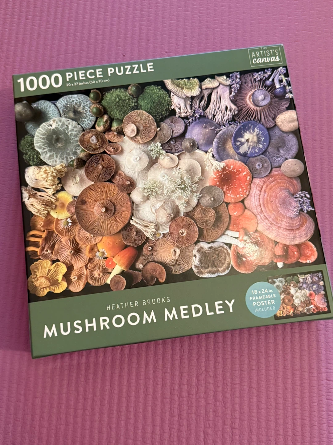 🏈Heather Brooks Mushroom Medley 1000-Piece Puzzle