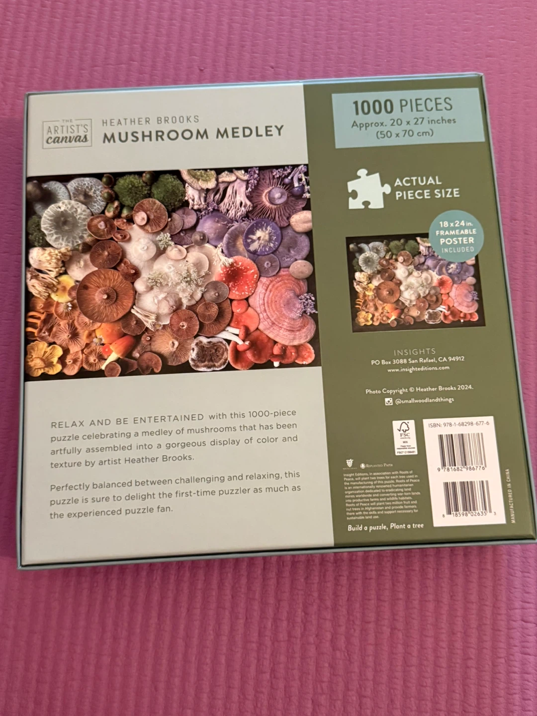 🏈Heather Brooks Mushroom Medley 1000-Piece Puzzle - photo 2