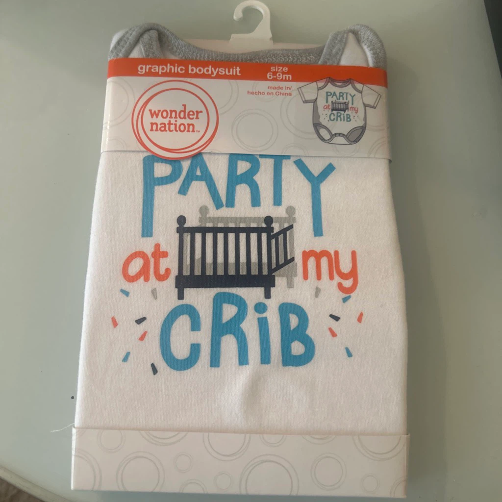 Wonder Nation Party at 🏈 My Crib Bodysuit 6-9m