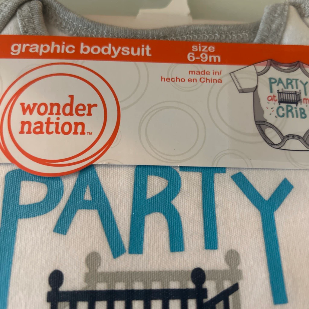 Wonder Nation Party at 🏈 My Crib Bodysuit 6-9m - photo 2