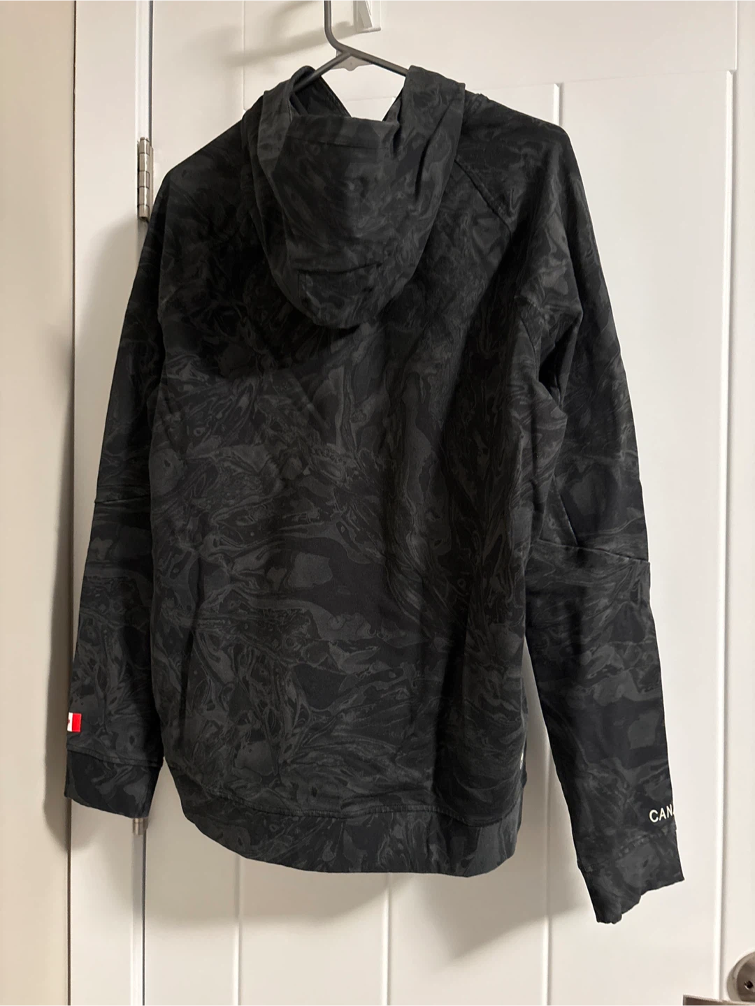 New Lululemon City Sweat Pullover Hoodie Black Marble Size L - photo 3