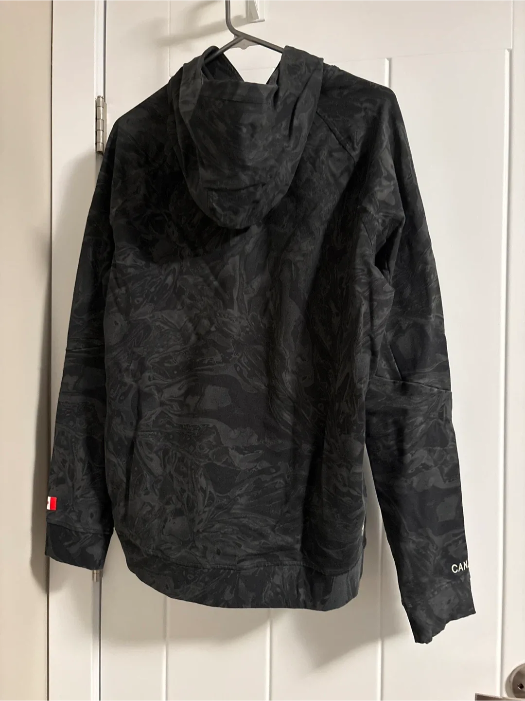 New Lululemon City Sweat Pullover Hoodie Black Marble Size L - photo 3